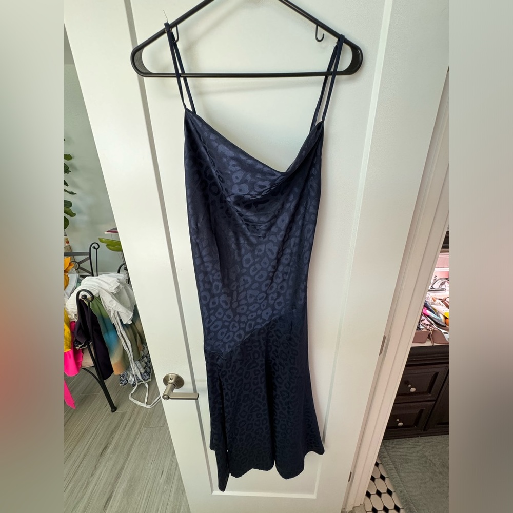 Blue midi dress